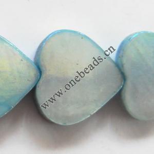 Shell beads,Heart 11.5x11.5mm Sold per16-inch strand