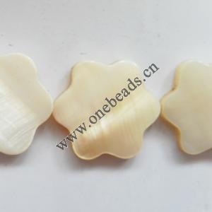 Shell beads,Flower 14mm Sold per16-inch strand