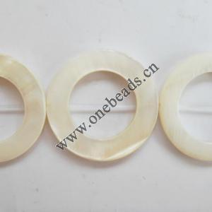 Shell beads,Donut OD=25mm ID=15mm Sold per16-inch strand