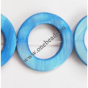 Shell beads,Donut OD=25mm ID=16mm Sold per16-inch strand