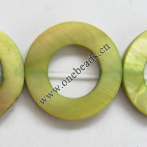 Shell beads,Donut OD=20mm ID=10mm Sold per16-inch strand