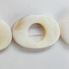 Shell beads,Flat Oval 20x28mm Sold per16-inch strand