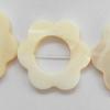 Shell beads,Flower 28mm Sold per16-inch strand