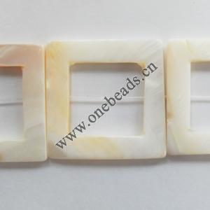 Shell beads,Square 20x20mm Sold per16-inch strand