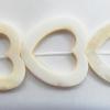 Shell beads,Heart 29x29mm Sold per16-inch strand
