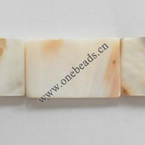 Shell beads,Rectangle 16x26mm Sold per16-inch strand