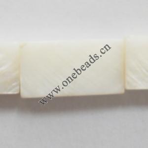 Shell beads,Rectangle 8x15mm Sold per16-inch strand