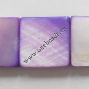 Shell beads,Square 12mm Sold per16-inch strand