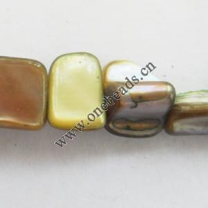 Shell beads,Nugget 5-11mm Sold per16-inch strand