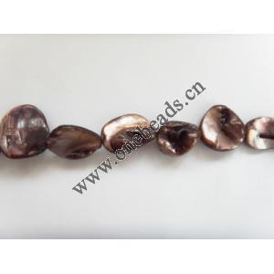 Shell beads,Nugget 12-21mm Sold per16-inch strand