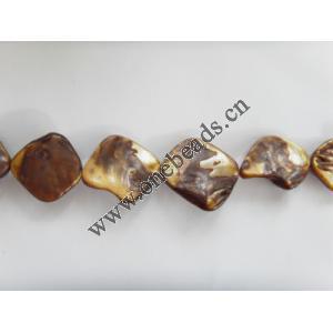 Shell beads,Nugget 12-21mm Sold per16-inch strand