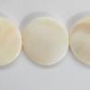 Shell beads,Flat Round 23mm Sold per16-inch strand