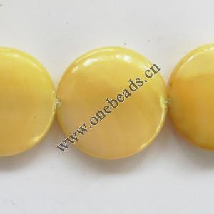 Shell beads,Flat Round 12.5mm Sold per16-inch strand