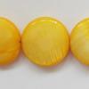 Shell beads,Flat Round 13mm Sold per16-inch strand