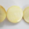 Shell beads,Flat Round 20mm Sold per16-inch strand