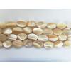 Flat Oval,Mother of Pearl Shell Beads,8x12mm,Sold per16-inch strand