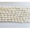 Oval,Mother of Pearl Shell Beads,4.5x7mm,Sold per16-inch strand