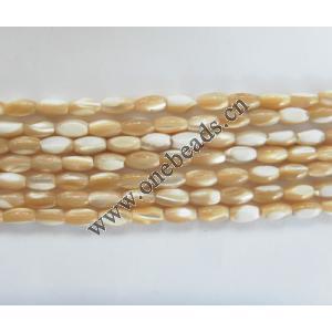 Oval,Mother of Pearl Shell Beads,4x7mm,Sold per16-inch strand