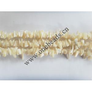 Chips,Mother of Pearl Shell Beads,10-17mm,Sold per16-inch strand