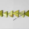 Shell Beads,Triangle,15x15mm,Sold per 16-inch strand
