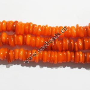 Shell Beads,Flat Round 6x6-8x8mm Sold per 16-inch strand