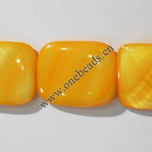 Shell Beads Rectangle 15x25mm Sold per16-inch strand