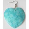 Heart,Shell Earring 40x48mm Sold by pair