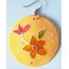 Flat Round,Shell Earring 50mm Sold by pair