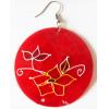 Flat Round,Shell Earring 50mm Sold by pair