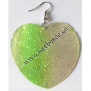 Heart,Shell Earring 59x57mm Sold by pair