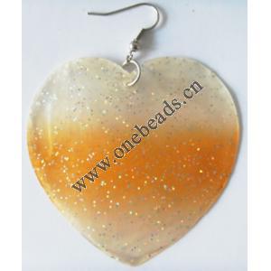 Heart,Shell Earring 59x57mm Sold by pair