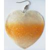 Heart,Shell Earring 59x57mm Sold by pair