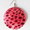 Flat Round,Shell Earring 60mm Sold by pair