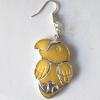 Bird,Shell Earring 26x39mm Sold by pair