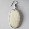 Flat Oval,Shell Earring 23x41mm Sold by pair