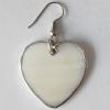 Heart,Shell Earring 28x27mm Sold by pair