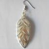 Leaf,Shell Earring 20x45mm Sold by pair