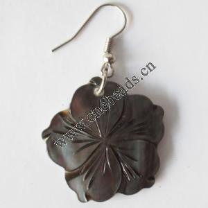 Flower,Shell Earring 27mm Sold by pair