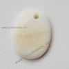 Shell Pendant,Flat Oval.14x19mm,Sold by Bag