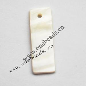 Shell Pendant Rectangular 10x30mm Sold by Bag