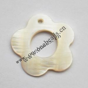 Shell Pendant Hollow Flower 24mm Sold by Bag