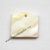 Shell Pendant Square 16mm Sold by Bag