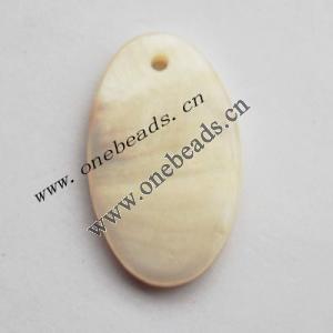Shell Pendant Flat Oval 14x23mm Sold by Bag