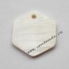 Shell Pendant Hexagonal 19mm Sold by Bag