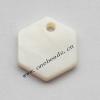 Shell Pendant Hexagonal 13mm Sold by Bag