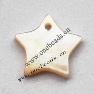 Shell Pendant Star 14mm Sold by Bag