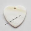 Shell Pendant Heart 24mm Sold by Bag