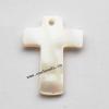 Shell Pendant Cross 17x22mm Sold by Bag