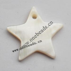 Shell Pendant Star 25mm Sold by Bag