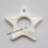 Shell Pendant Hollow Star 24mm Sold by Bag